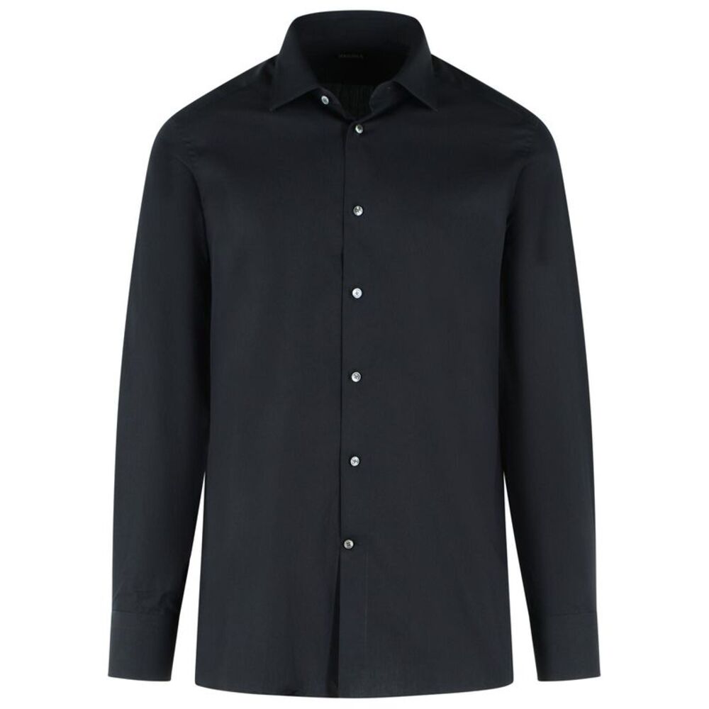 Zegna Black Trophy Cotton Shirt Men